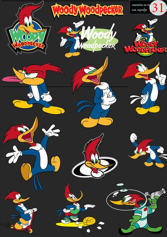 Набор 31 Это изображение: Woody Woodpecker 