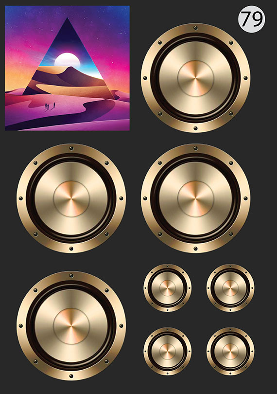 Набор 79 Это изображение: Фантазия портал, Круглые кнопки 