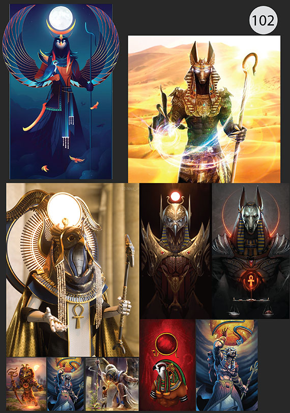 Набор 102 Это изображение: Боги Египта 
