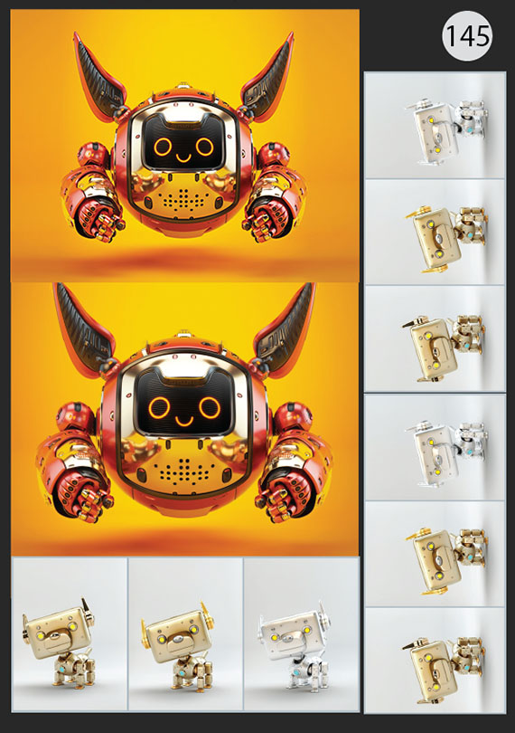 Набор 145 Изображение: Роботы 