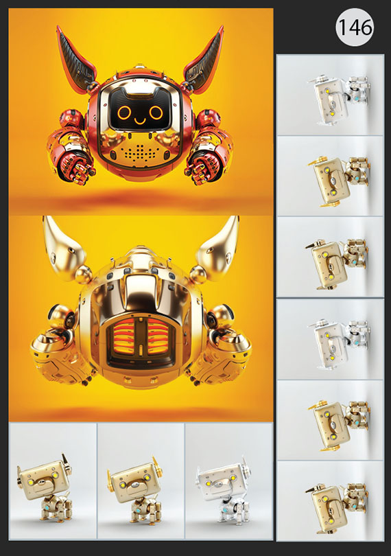 Набор 146 Изображение: Роботы 