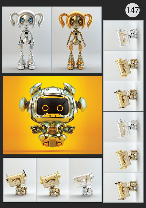 Набор 147 Изображение: Роботы 