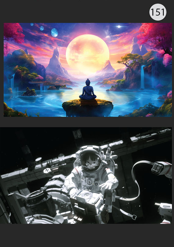 Набор 151 Изображение: Внутренний и внешний космос 